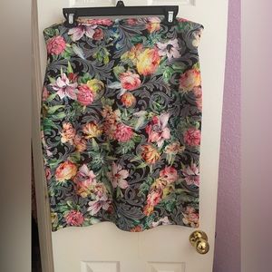 New York & Company Floral Skirt